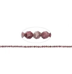 Heilstein & Edelstein-Strang - Kugeln, Thulit, facettiert, 06mm (39cm)