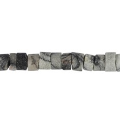 Heilstein & Edelstein-Strang - Zylinder, Picassomarmor, matt, 03-04 x 05mm (39cm)