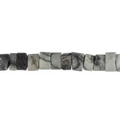 Heilstein & Edelstein-Strang - Zylinder, Picassomarmor, matt, 03-04 x 05mm (39cm)