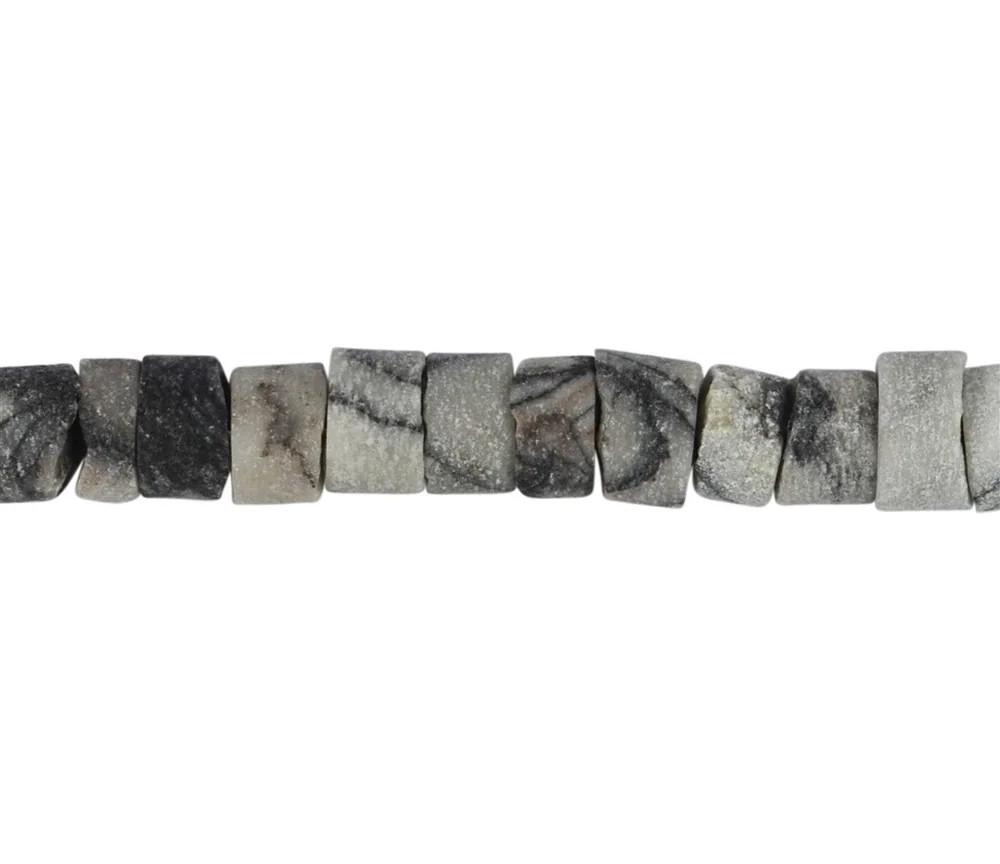 Heilstein & Edelstein-Strang - Zylinder, Picassomarmor, matt, 03-04 x 05mm (39cm)