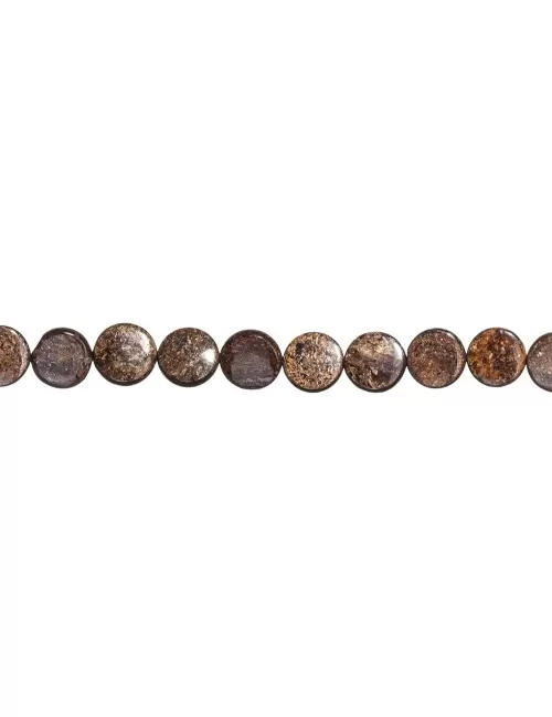 Heilstein & Edelstein-Strang - Coin, Bronzit, 16 x 06mm