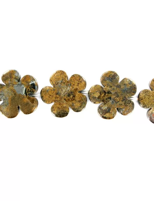 Heilstein & Edelstein-Strang - Blüte, Bronzit, 30mm