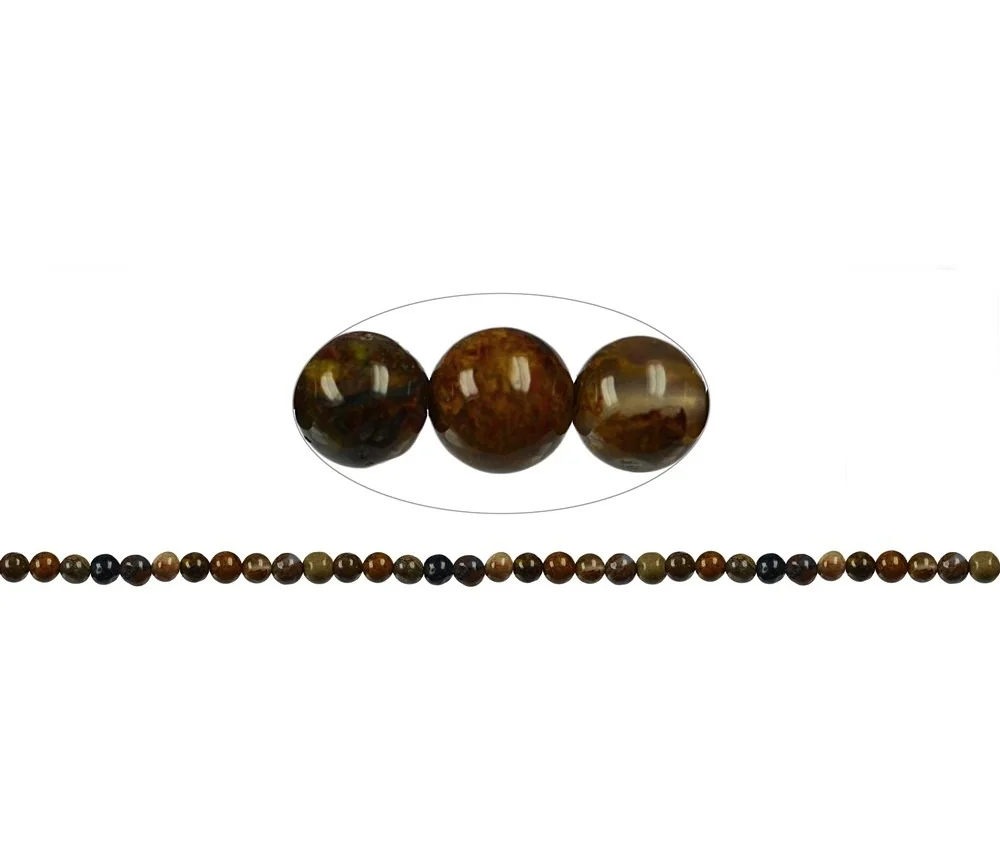 Heilstein & Edelstein-Strang - Kugeln, Pietersit, 05mm