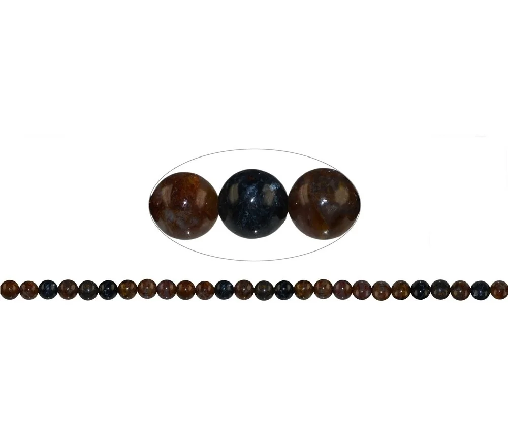 Heilstein & Edelstein-Strang - Kugeln, Pietersit, 07mm