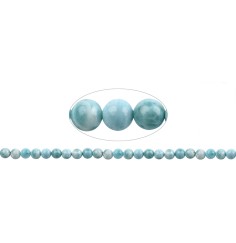 Heilstein & Edelstein-Strang - Kugeln, Larimar AAA, 08mm