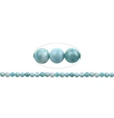 Heilstein & Edelstein-Strang - Kugeln, Larimar AAA, 08mm