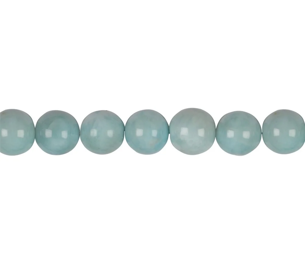 Heilstein & Edelstein-Strang - Kugeln, Larimar AAA, 09mm
