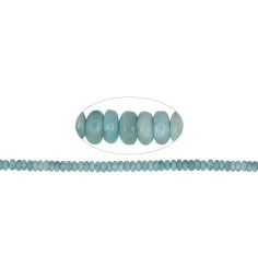 Heilstein & Edelstein-Strang - Button, Larimar, 03-04 x 06-07mm