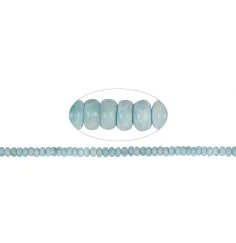 Heilstein & Edelstein-Strang - Button, Larimar A, 04-06 x 08mm