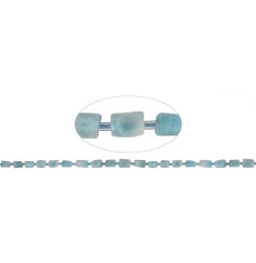 Heilstein & Edelstein-Strang - Freeform Zylinder, Larimar, 08 x 04-06mm