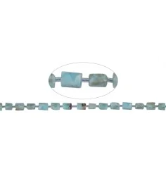 Heilstein & Edelstein-Strang - Freeform Zylinder, Larimar, 08 x 06-07mm