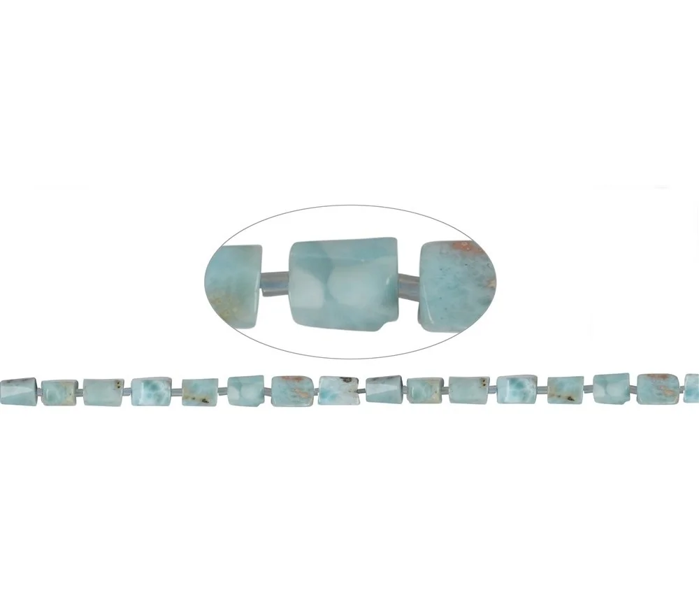 Heilstein & Edelstein-Strang - Freeform Zylinder, Larimar, 08-10 x 07-08mm