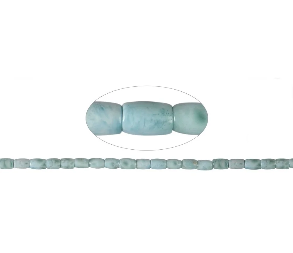 Heilstein & Edelstein-Strang - Spindel, Larimar, 07 x 05mm