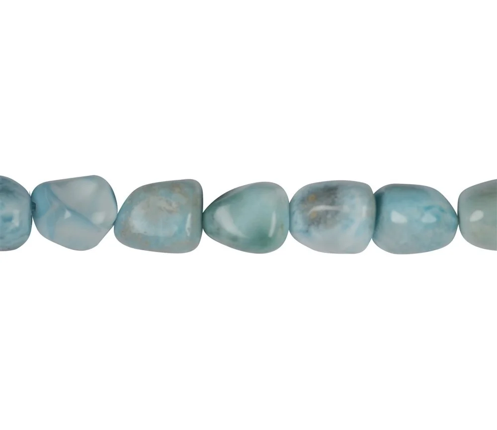 Heilstein & Edelstein-Strang - Nuggets, Larimar, 12-15 x 08-11mm