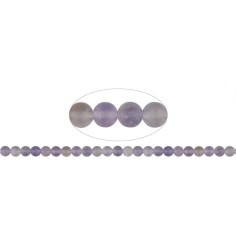 Heilstein & Edelstein-Strang - Kugeln, Ametrin, matt, 08mm (38 cm)