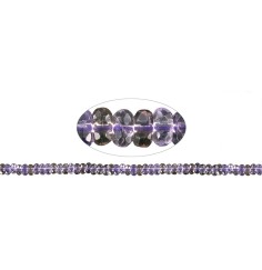 Heilstein & Edelstein-Strang - Button, Ametrin, facettiert, 04 x 06mm