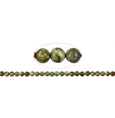 Heilstein & Edelstein-Strang - Kugeln, Rhyolith (Regenwaldrhyolith), 08mm