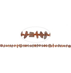 Heilstein & Edelstein-Strang - Freeform, Sonnenstein, facettiert, 02-04 x 04-07mm