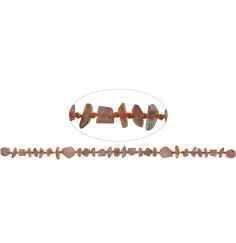 Heilstein & Edelstein-Strang - Freeform, Sonnenstein, facettiert, 02-04 x 04-07mm