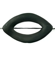 Heilstein & Edelstein-Strang - Rahmen, Lava, 40 x 30mm