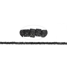 Heilstein & Edelstein-Strang - Zylinder, Lava, 03-04 x 05-06mm (39cm)