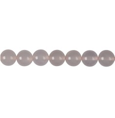 Heilstein & Edelstein-Strang - Kugeln, Chalcedon (rosa) A, 10mm