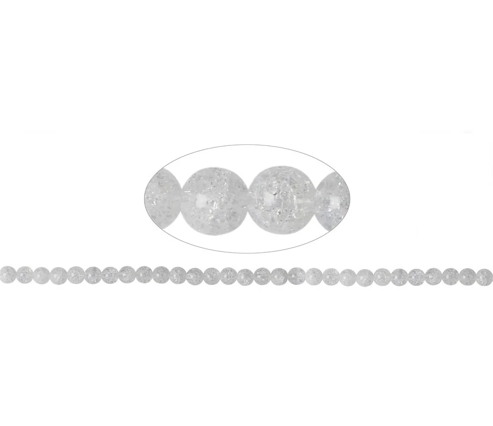 Heilstein & Edelstein-Strang - Kugeln, Crashed Crystal, 06mm