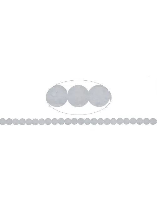 Heilstein & Edelstein-Strang - Kugeln, Crashed Crystal, matt, 08mm