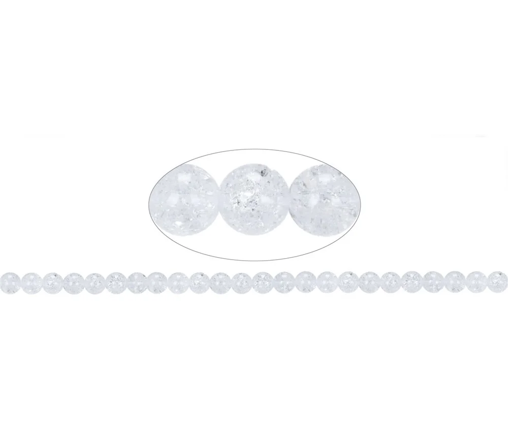 Heilstein & Edelstein-Strang - Kugeln, Crashed Crystal, 08mm
