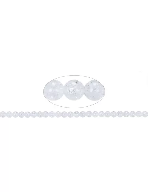 Heilstein & Edelstein-Strang - Kugeln, Crashed Crystal, 08mm