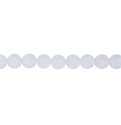 Heilstein & Edelstein-Strang - Kugeln, Crashed Crystal, matt, 16mm