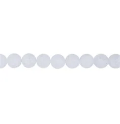 Heilstein & Edelstein-Strang - Kugeln, Crashed Crystal, matt, 16mm