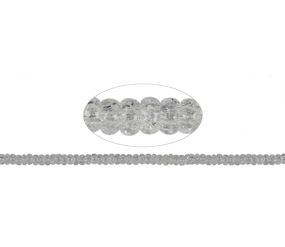 Heilstein & Edelstein-Strang - Button, Crashed Crystal, 04 x 06mm