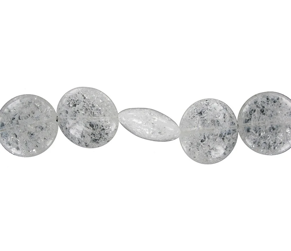 Heilstein & Edelstein-Strang - Disc, Crashed Crystal, 20 x 09mm