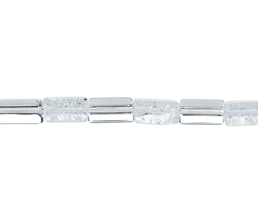 Heilstein & Edelstein-Strang - Prisma, Bergkristall / Crashed Crystal, 16x10mm