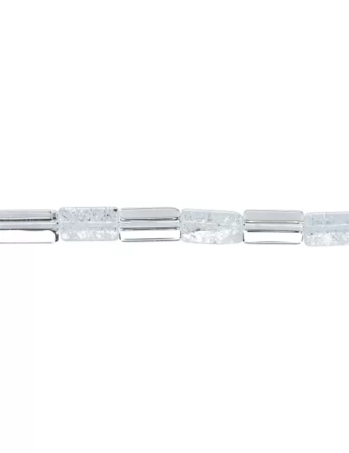 Heilstein & Edelstein-Strang - Prisma, Bergkristall / Crashed Crystal, 16x10mm
