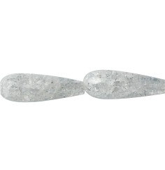 Heilstein & Edelstein-Strang - Tropfen, Crashed Crystal, 10 x 30mm