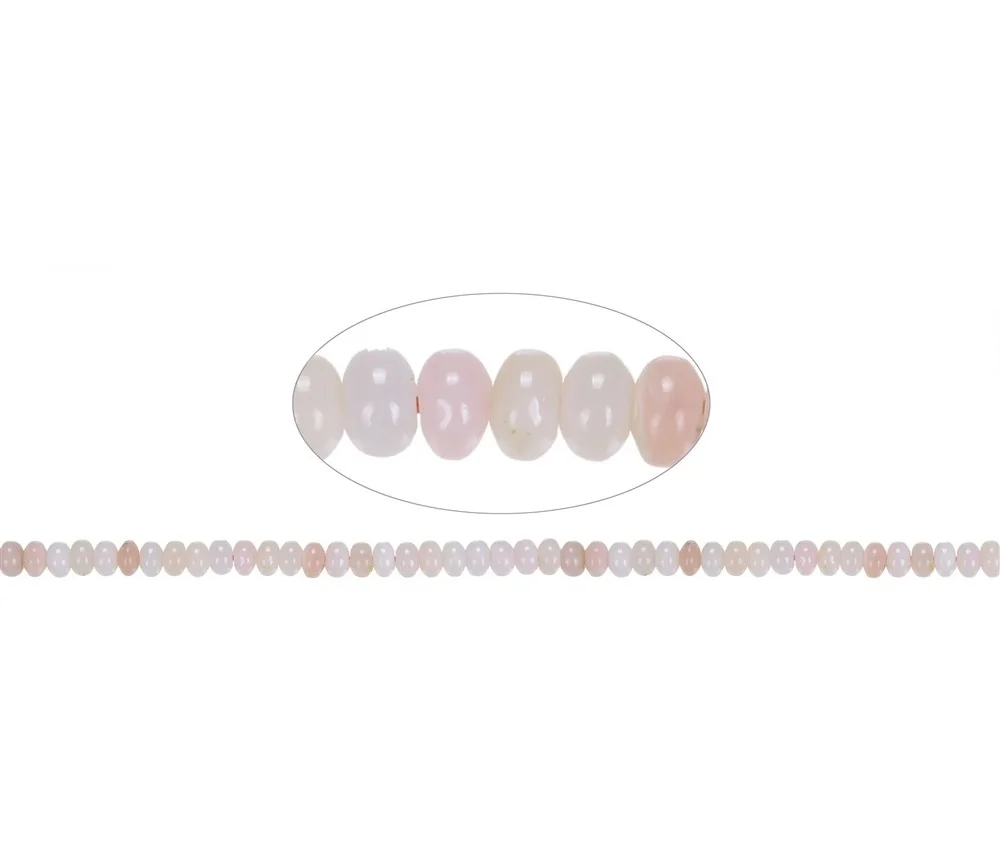 Heilstein & Edelstein-Strang - Button, Andenopal, 04 x 06mm