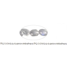 Heilstein & Edelstein-Strang - Pebbles, Labradorit (weiß), 04-08mm