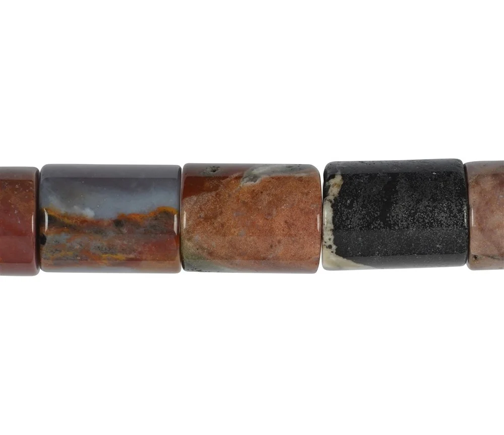 Heilstein & Edelstein-Strang - Walzen, Sardonyx, 30 x 24mm