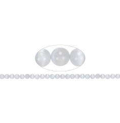 Heilstein & Edelstein-Strang - Kugeln, Selenit, 08mm