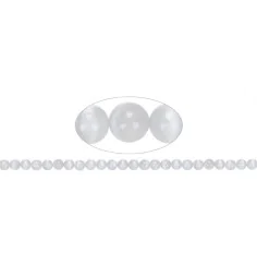 Heilstein & Edelstein-Strang - Kugeln, Selenit, 08mm