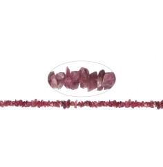 Heilstein & Edelstein-Strang - Chips (roh), Turmalin (rosa), 05 x 08mm