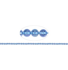 Heilstein & Edelstein-Strang - Kugeln, Aqua Aura, 04mm