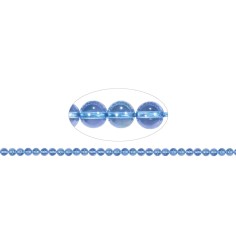 Heilstein & Edelstein-Strang - Kugeln, Aqua Aura, 06mm