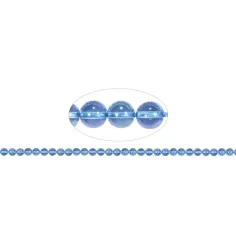 Heilstein & Edelstein-Strang - Kugeln, Aqua Aura, 06mm