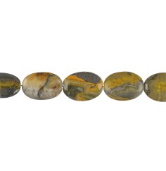 Heilstein & Edelstein-Strang - Linsen, Eclipse (stab.), 25 x 17mm (39cm)