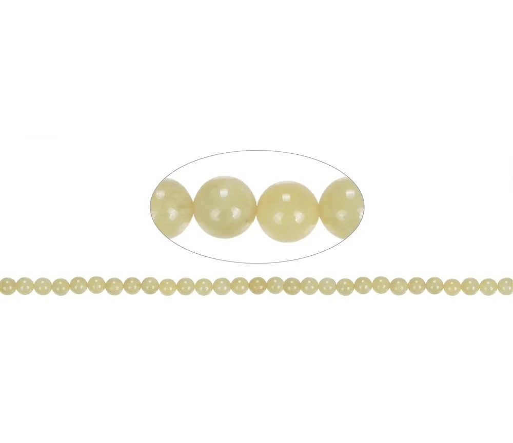 Heilstein & Edelstein-Strang - Kugeln, Heliodor, 06mm