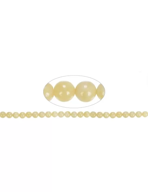 Heilstein & Edelstein-Strang - Kugeln, Heliodor, 08mm