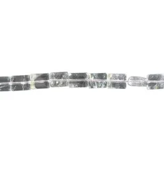 Heilstein & Edelstein-Strang - Quader, Topas (weiß) A, 10 x 07mm